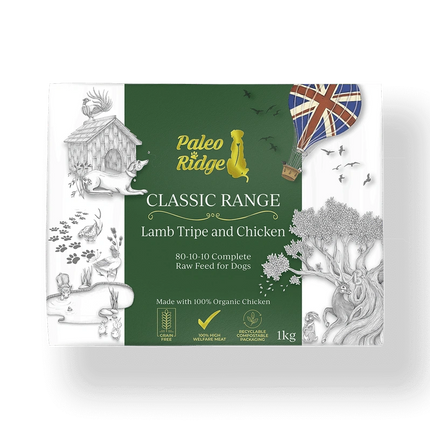 Paleo Ridge Classic Lamb Tripe & Chicken - 80:10:10- 1KG