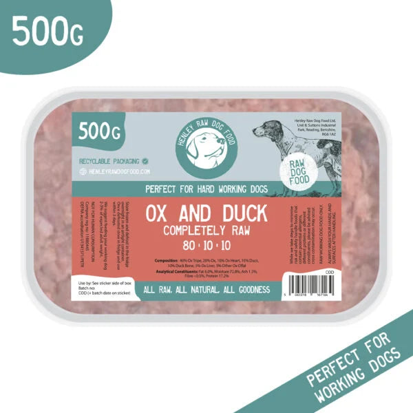 Henleys Raw Ox & Duck 80:10:10 - 500g