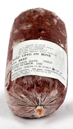 Bulmers 100% Beef - 454g chubb (90:10 no offal)