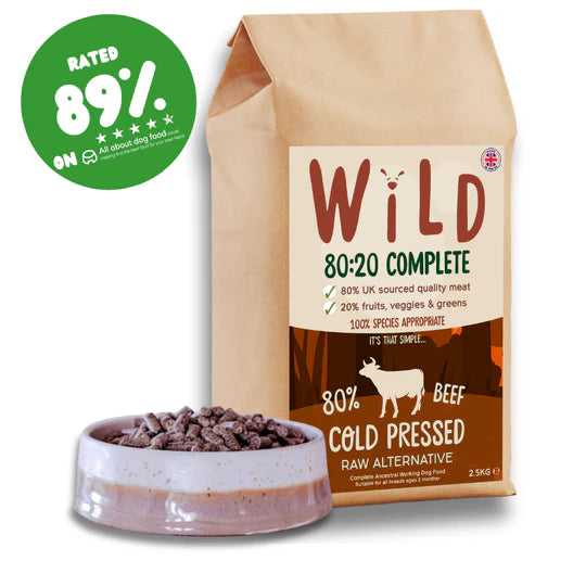 Beef 80/20 Cold Pressed Dry Dog Food 2.5kg