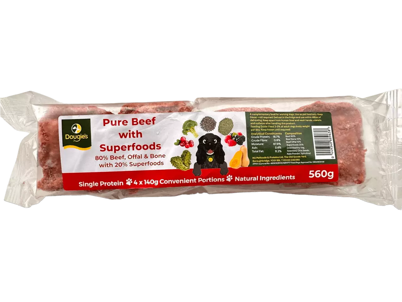 Dougie's Beef With Superfoods - 560g