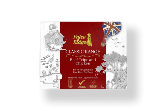 Paleo Ridge Beef Tripe & Organic Chicken Complete 80:10:10 - 1KG