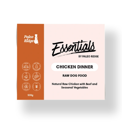 paleo ridge essentials chicken dinner for dogs complee raw food