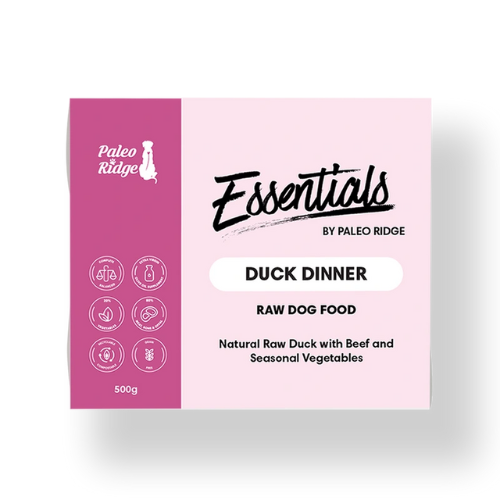 paleo ridge essentials compelte duck dinner for dogs