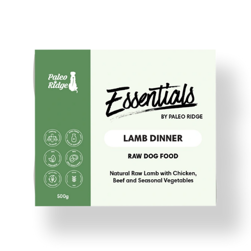 paleo ridge essentials complete lamb dinner for dogs