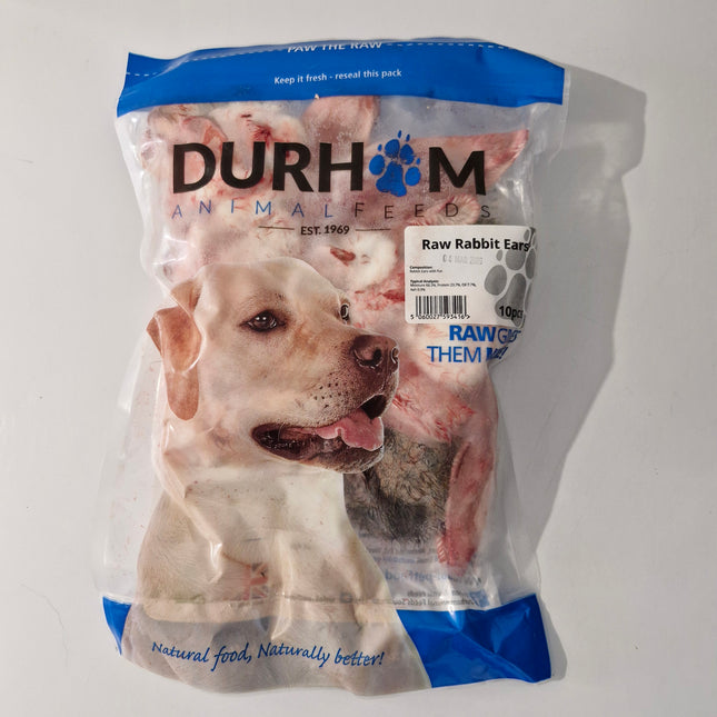 Raw Frozen Rabbit Ears  - 10 Pack