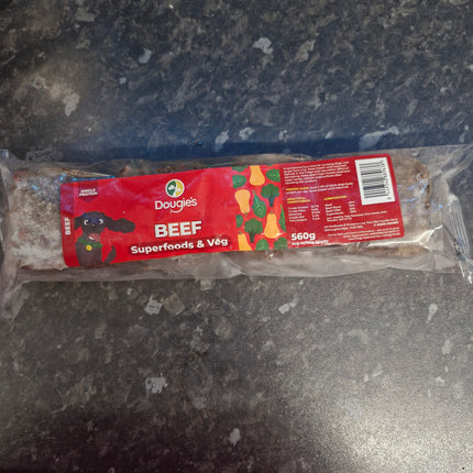 Dougies Beef with Superfood - 4 x 140g (560g)