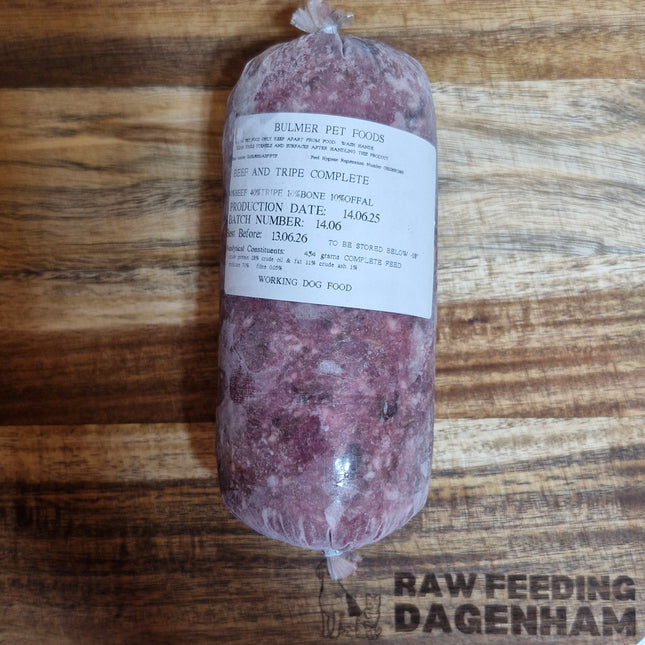Bulmers Beef & Tripe - 80:10:10 - 454g chubb