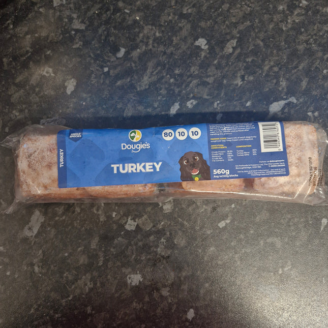 Dougies Turkey - 80:10:10 - 4 x 140g (560g)