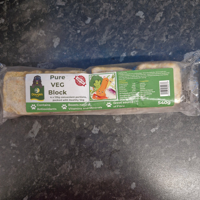 Dougies Pure Veg Block - 4 x 135g (540g)