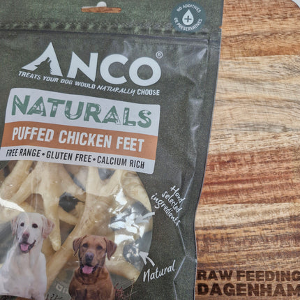 Anco Naturals Puffed Chicken Feet - 80g