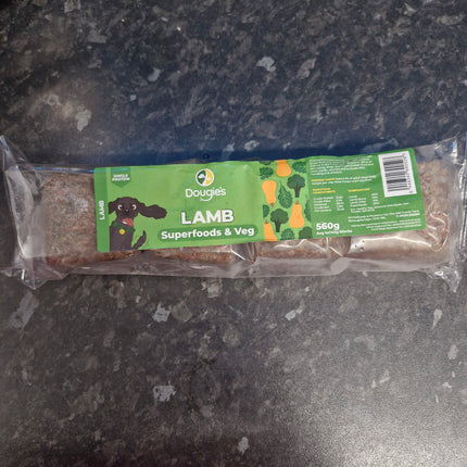 Dougies Lamb with Superfood - 4 x 140g (560g)