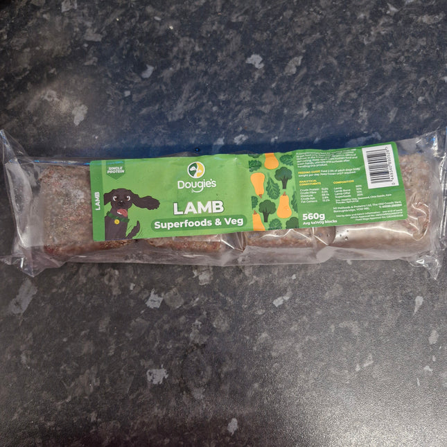 Dougies Lamb with Superfood - 4 x 140g (560g)