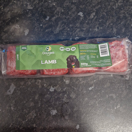 Dougies Lamb - 80:10:10 - 4 x 140g (560g)
