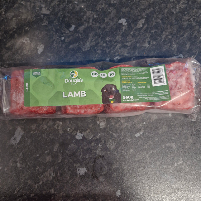 Dougies Lamb - 80:10:10 - 4 x 140g (560g)