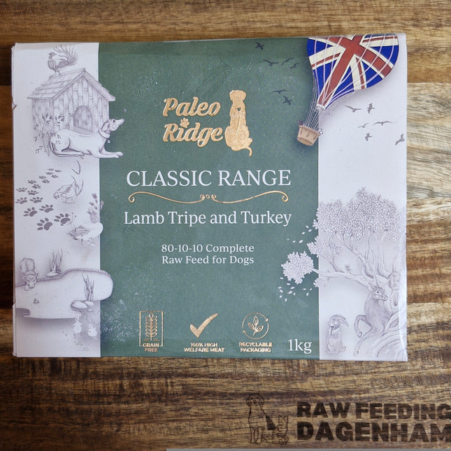 Paleo Ridge Classic Lamb Tripe & Turkey - 80:10:10- 1KG