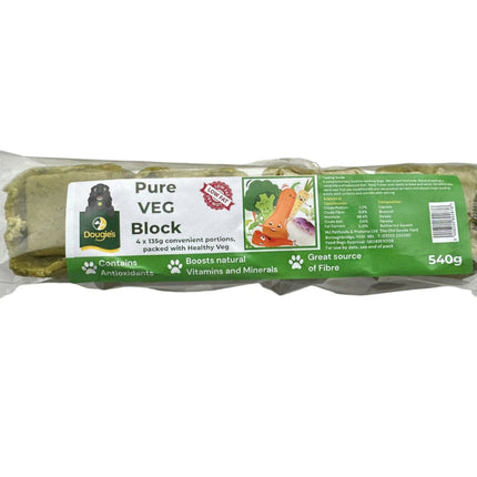 Dougies Pure Veg Block - 4 x 135g (540g)
