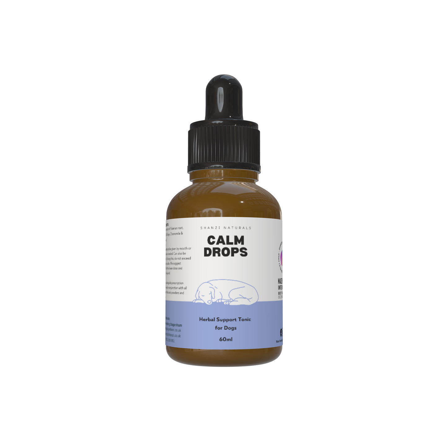 Fast Acting Herbal Calming Drops For Dogs